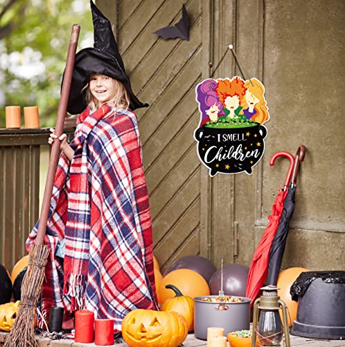 Halloween Hocus Pocus Door Sign - Spooky Witch Decor for Front Door & Wall