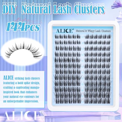 Anime Style Lash Clusters Q - Wispy Natural Look 10-16mm 144pcs - DIY False Eyelashes