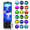 Jellyfish Lamp with Bluetooth Speaker - 17 Colors & 4 Modes, USB Powered, Black - Teen Room Decor