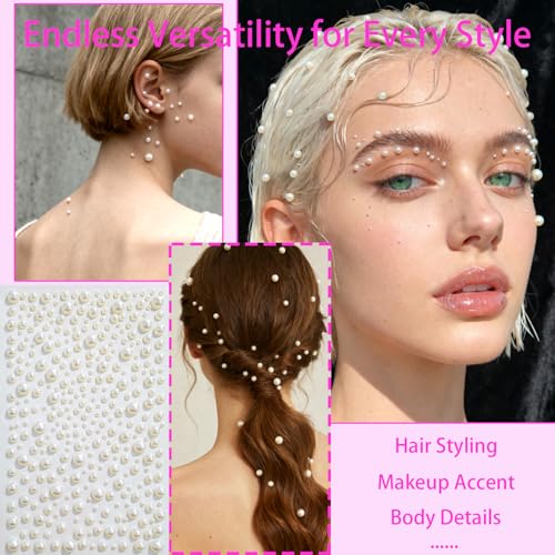 Self-Adhesive Face Gems Set - 4 Sheets for Makeup, Face & Body - Variation 4