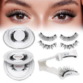 Reusable Magnetic Eyelashes Set with Applicator - 2 Pairs A11 - Natural Look, Easy to Apply, No Glue Needed