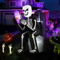 6.1FT Halloween Inflatable Skeleton & Tombstone Outdoor Decoration with LED Lights