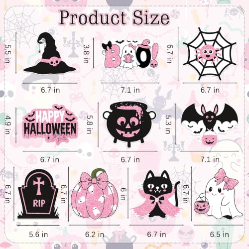 Pink Halloween Hanging Swirl Decorations - 40Pcs Party Ceiling Streamers