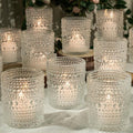 Clear Glass Votive Candle Holders - 6 Pack Large DIY Wax Holders, 2.7x3.5 Inch - Variation: Clear / 6