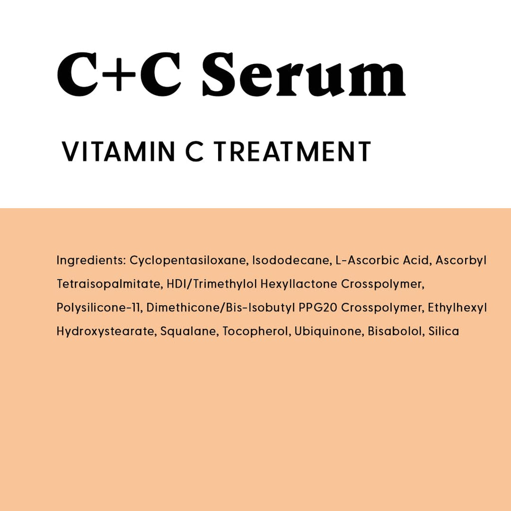 Stratia C+C Vitamin C Serum - 15% Potent Formula with 10% L-Ascorbic Acid for Bright, Even Skin - 1 Fl Oz