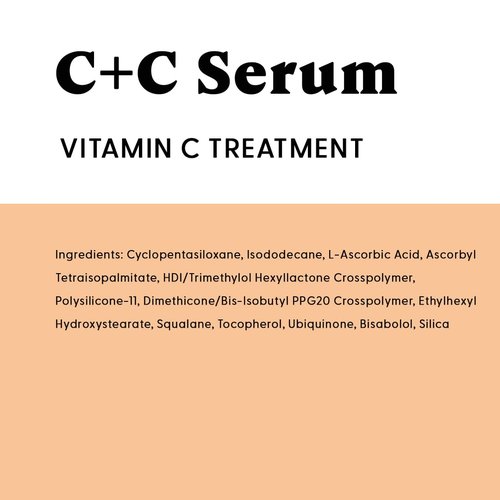 Stratia C+C Vitamin C Serum – 15% Potent Formula with 10% L-Ascorbic Acid for Bright, Even-Toned Skin - Non-Irritating, Water-Free Antioxidant Face Cream, 1 Fl Oz