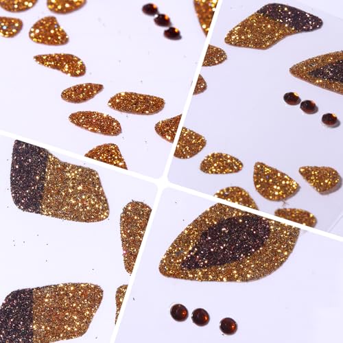 Giraffe Halloween Temporary Tattoo Stickers - Glitter Body Decal (07-Giraffe)