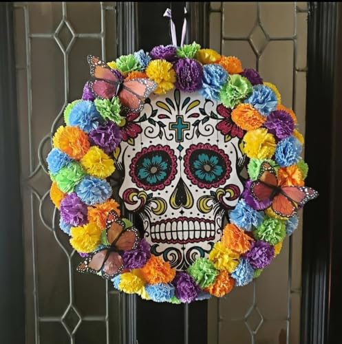 Purple Artificial Marigold Flowers Set of 100 for Day of the Dead & Festivals - Faux Silk Decor