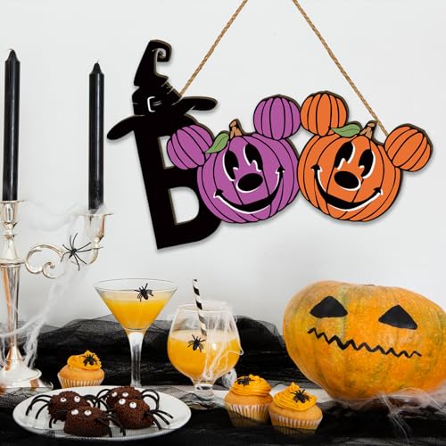 Halloween Wreath 12x7.5 Inch Spooky Home Decoration - Fall Seasonal Decor