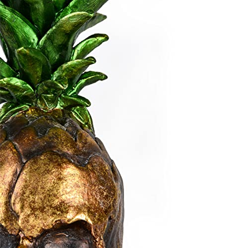 Halloween Pineapple Skull Tabletop Decor - Spooky Centerpiece, 14 Inches