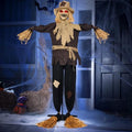 70-Inch Outdoor Animatronic Halloween Scarecrow Decoration with Motion Light and Sound