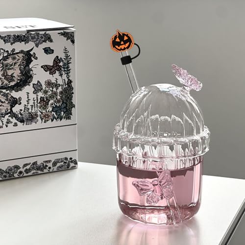 Stanley Cup Reusable Silicone Pumpkin Straw Covers - Design 1 for Fall & Halloween