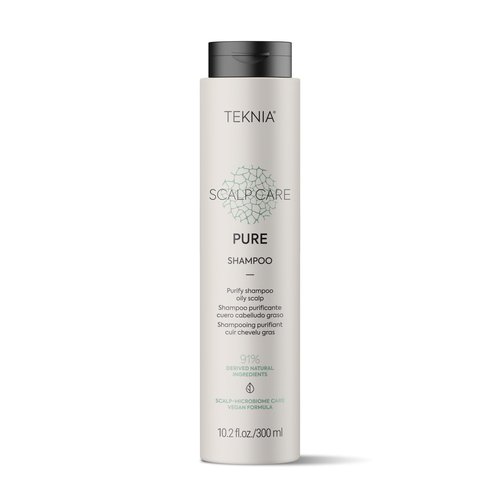 Lakmé Teknia Scalp Care Pure Purifying Shampoo, Shampoo for Oily Scalp, 10.2 Fl Oz