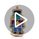 Christopher Radko Hand-Crafted European Glass Halloween Christmas Tree Ornament - Freaky Frankencookie Variation