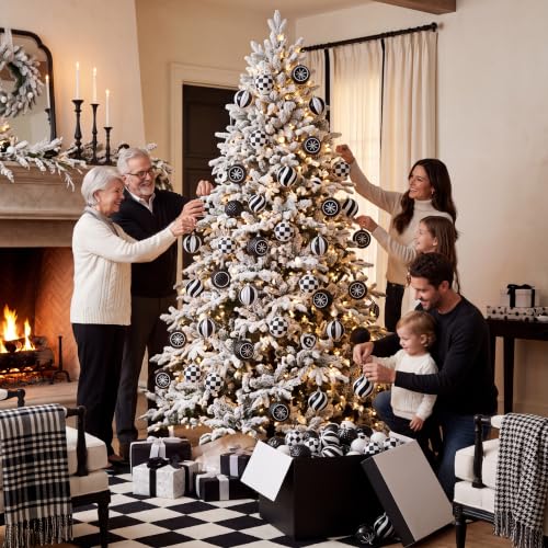 Christmas Ball Ornaments Set - 16 Decorative Holiday Tree Decorations 2.76 Inch