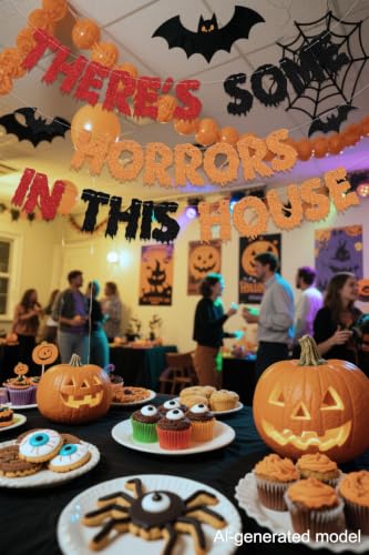 Halloween Horror Banner for Party Decorations - Spooky House Sign