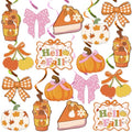 Fall Party Decorations Hanging Swirl Ceiling Decor Pumpkin Bows Thanksgiving