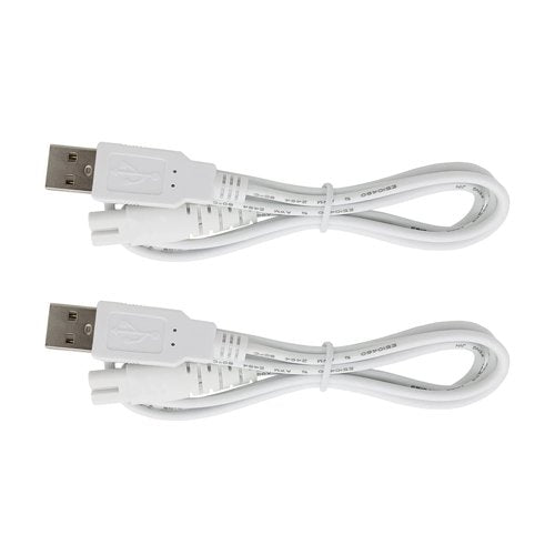 Charger Cable Replacement for Pritech Electric Feet Callus Remover Foot Pedicure, USB Power Cord 4 ft (2-Pack)