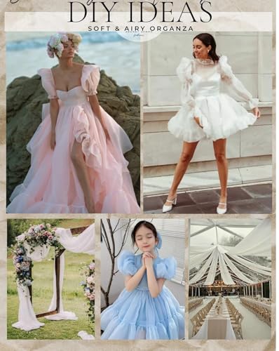 Royal Blue Organza Fabric 10 Yards Continuous Shiny Tulle Wedding Decor