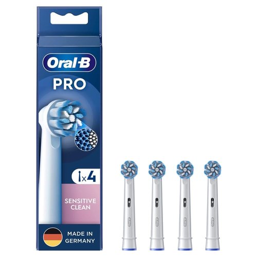 Oral-B Pro Sensitive Clean Replacement Toothbrush Heads Pack of 4