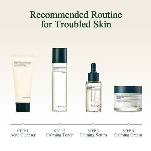 Pyunkang Yul PKY Calming Moisture Barrier Cream Instantly Soothes Sensitive Skin, Hyaluronic Acid & Ceramide for Hydration, Vegan, Korean Skincare (3.38 Fl. Oz, 100ml)