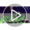 Mini Resin Alien Duck Figurines Set - 100 Sci-Fi Green Collectible Toys