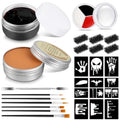 Halloween Makeup Set with Scar Wax Bruise Wheel Blood Gel & Stencils - Variation 4