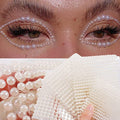Self Adhesive Nail Rhinestones & Body Art Gems - White Pearl 4 Sheets