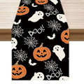 Halloween Ghost Pumpkin Table Runner - 13x36 Inch Festive Decor - XCHI