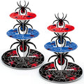 Spider Cupcake Stand 3-Tier Decoration for Halloween & Party - Mosasaurus Variation
