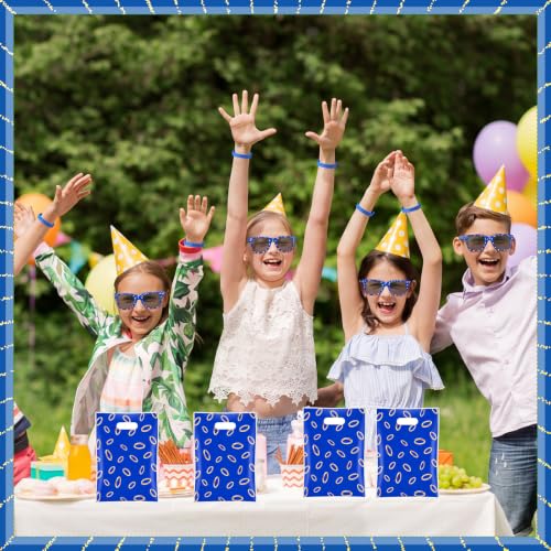 Blue and Gold Ring Party Favor Set - 48 Pieces, Birthday & Celebration