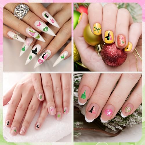 Witch Nail Stickers - 8 Sheets Halloween & Fantasy Nail Decals for Kids & Teens