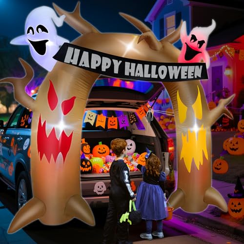 Halloween Inflatable Dead Tree Arch Car Decoration - 5 Ft Outdoor Trunk or Treat