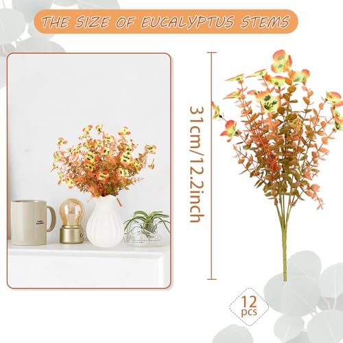 Artificial Fall Flowers for Decoration - 20 Bundles Faux Autumn Mums Outdoor UV-Resistant Plants