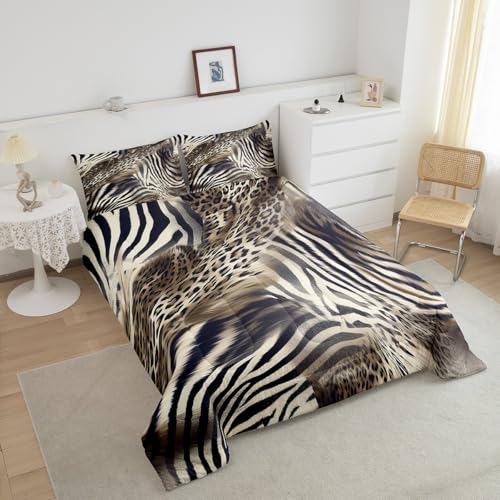 Full Size Leopard Comforter Set for Kids & Adults Multi 12 - Cozy Bedding