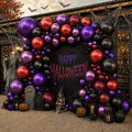 Balloon Arch Kit Dark Purple Red Burgundy Black Pearl Plums for Parties - Variation of Purple Black Burgundy