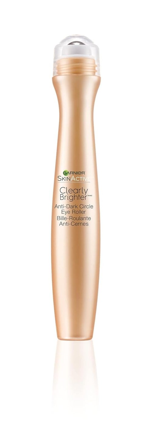 Garnier SkinActive Clearly Brighter Eye Roller - Anti-Dark Circle Treatment, Sheer Tint Light/Medium, 0.5 Fl Oz