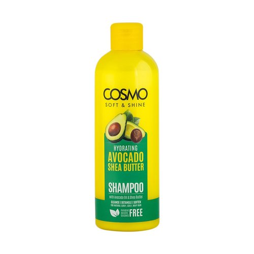 Cosmo Soft & Shine Shampoo - Hydrating Avocado & Shea Butter, 16.2 fl. oz | Paraben-Free, Sulfate-Free, Daily Use