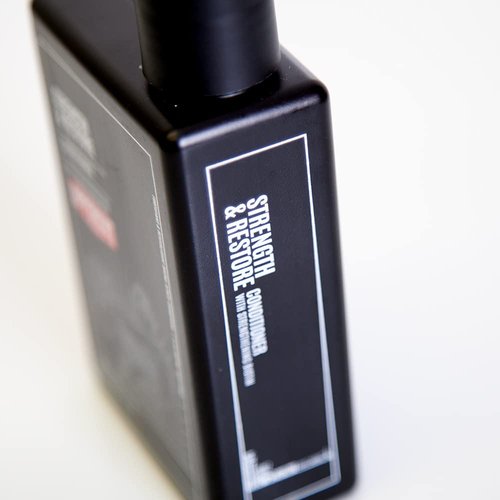 Uppercut Deluxe Conditioner - Strength & Restore 8oz | Biotin & Caffeine for Thin, Fine Hair | Moisturizing Daily Care