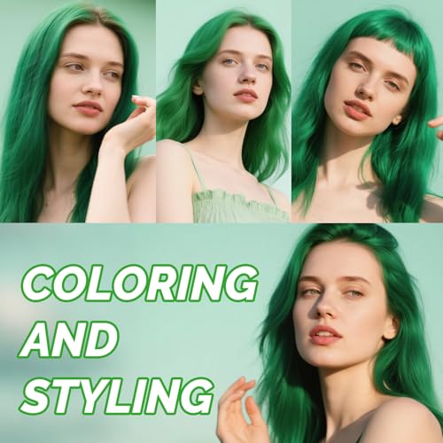 Temporary Hair Color Spray - Emerald Green 4.06oz for Kids & Adults, Easy Washout