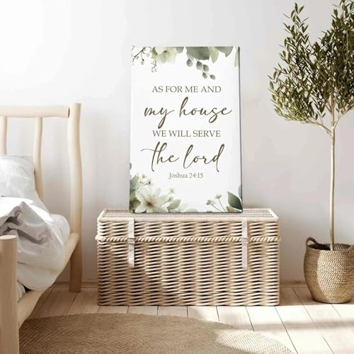 Big Christ Wall Decor Canvas - Biblical Scripture Artwork for Home, 36x24 - Religious Wall Art