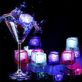 Waterproof LED Light Up Ice Cubes for Drinks Party Wedding Bar Pool Decoration