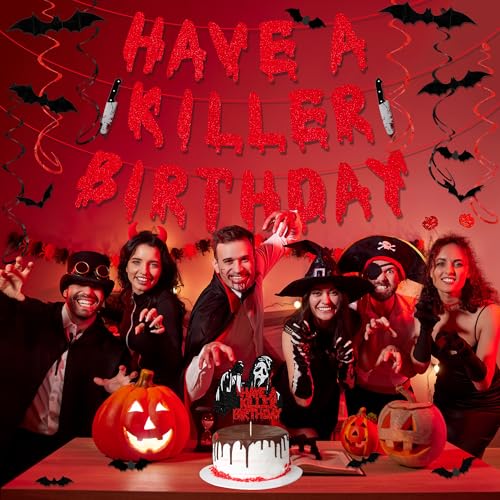 Halloween Horror Decorations Set - Spooky Party Supplies for Halloween Birthday