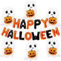 Halloween Foil Balloons Set - Ghost and Pumpkin Decorations for Party