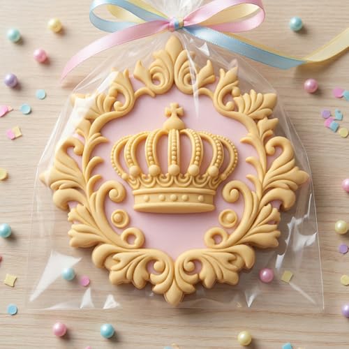 Baroque Scroll Lace Fondant Mold Crown Silicone Cake Decorating Tool - Style J