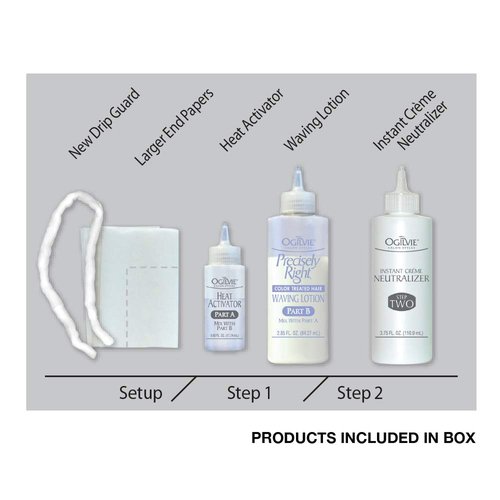 Ogilvie Salon Styles Professional Conditioning Perm Kit - Perfect for Color-Treated Hair - 1 Application