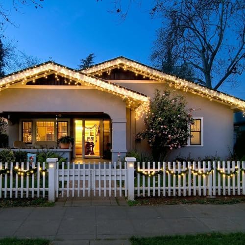 Yellow Dimmable 33Ft Waterproof Starry String Lights - Twinkling Fairy Lights for Wedding Party Christmas