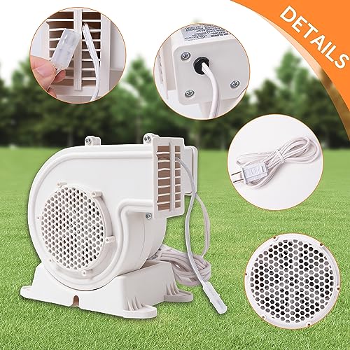 Inflatable Yard Decoration Air Blower for Halloween Pumpkins Zombie Cat