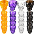 20 Pieces Halloween Skull Shot Glasses Set - Plastic Party Drinkware