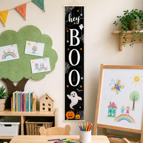Halloween Ghost Boo Porch Door Banner Wall Decorations 8x47 - Halloween-02